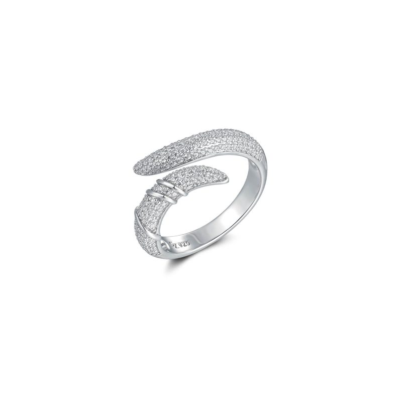 Ring Bright Elfenbein Silber Zirkonia Gr. 56-58