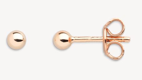 Ohrstecker Klassik Silber rosé vergoldet